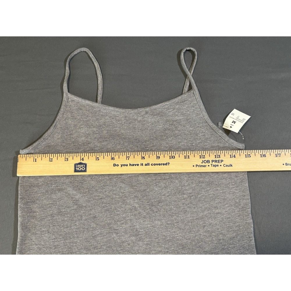 Wild Fable Gray Straight Neckline Cropped Cami Size Medium Brand New - Picture 5 of 7